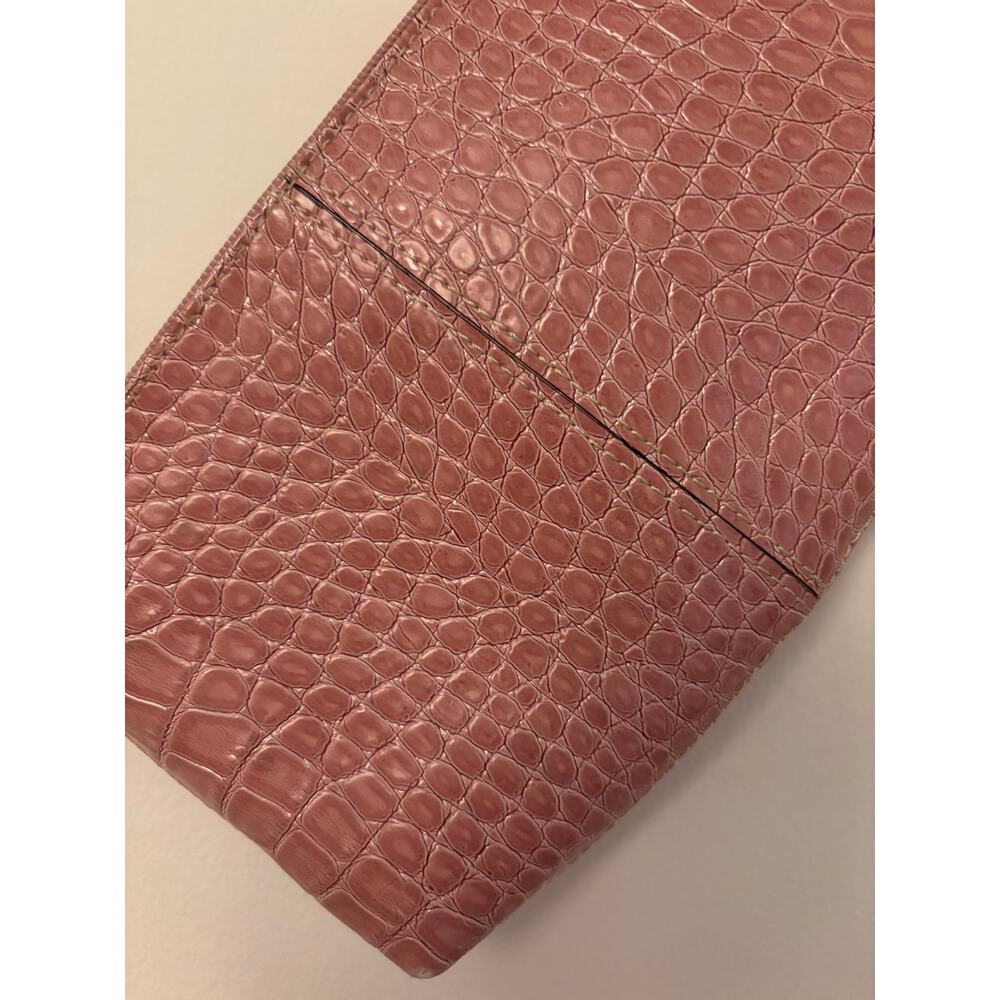 Y2K Pink Croc Clutch 🐊 Liz Claiborne Keychain Bag | Princess Vibes 💕‎ - Picture 6 of 6
